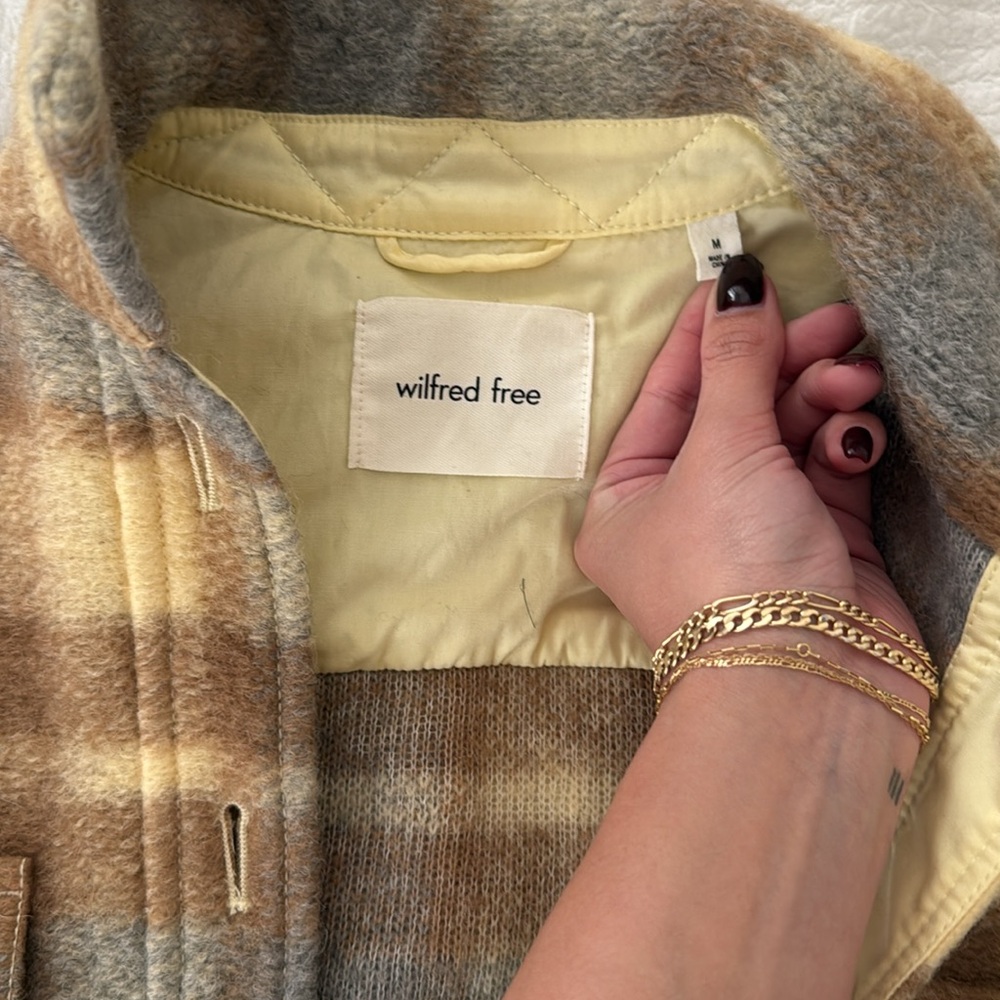 Aritzia Plaid Wool Jacket - Picture 2 of 4